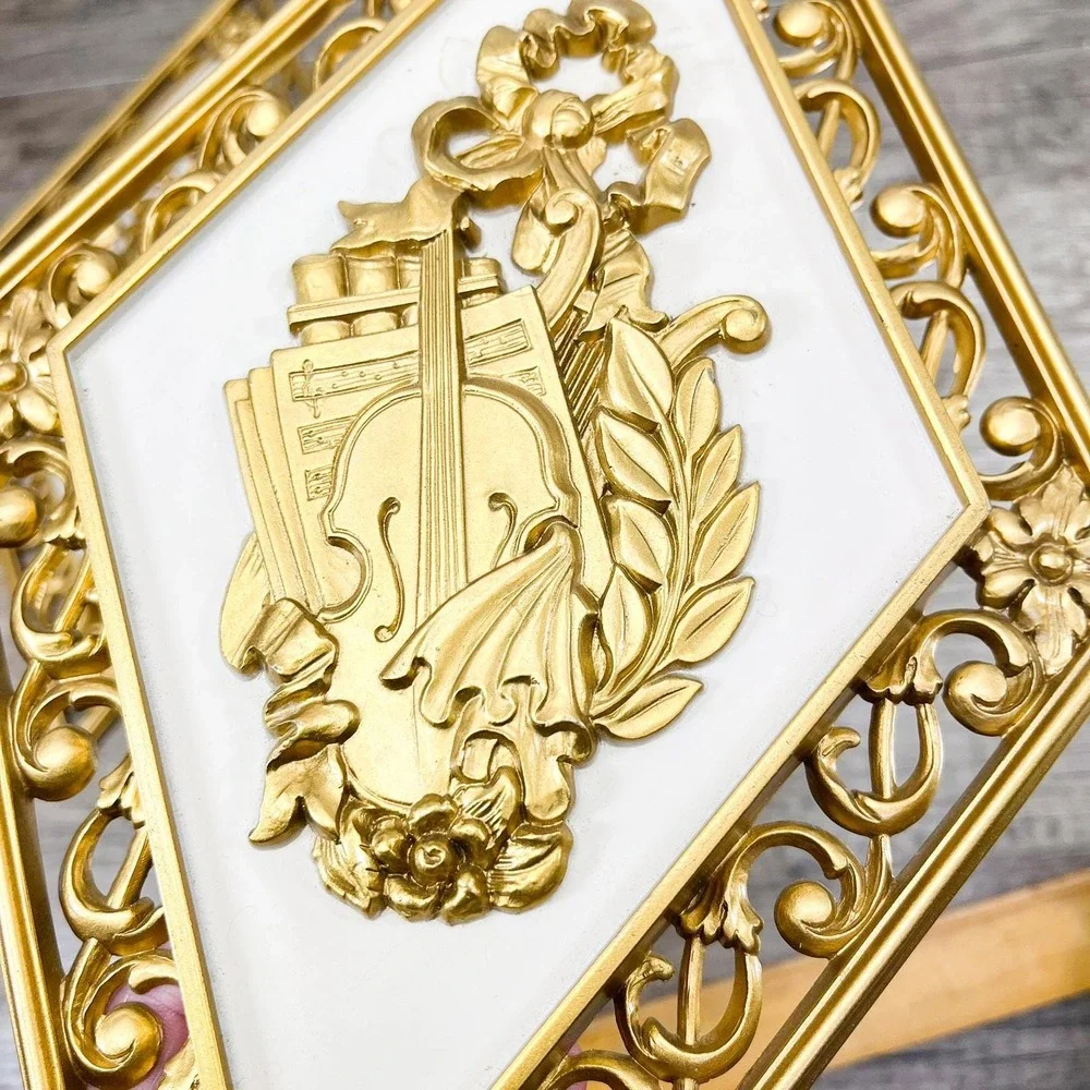 Faux Brass Gold‎ Wall Hanging Set of 2 - Burwood Interior Decor